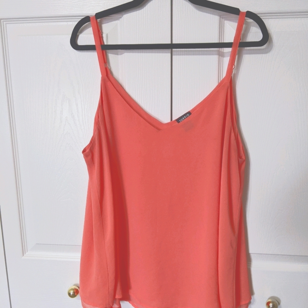 TORRID Light Pink Double-Layer Swing Cami